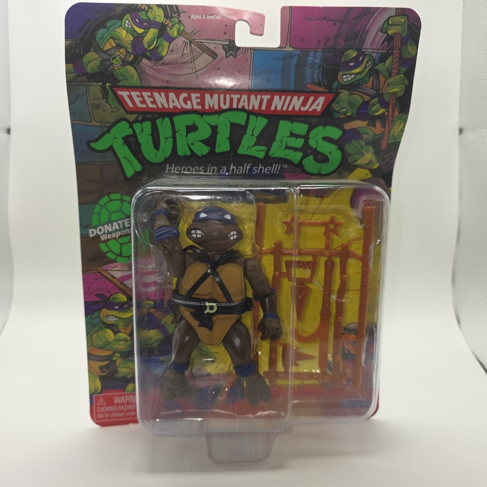 TMNT Donatello Action Figure 2021 Playmates Toys Retro Classic Ninja Turtles NEW